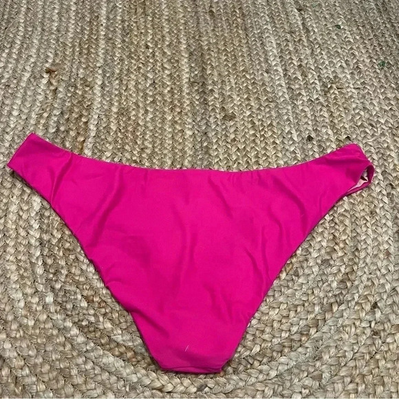 J crew bikini bottom Sz 3X curved waist cheeky bikini pink - Picture 2 of 4